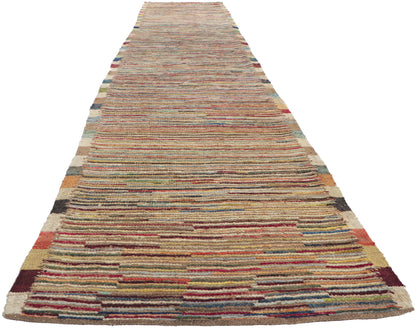 3 x 19 Earth-Tone Moroccan Rug 80772