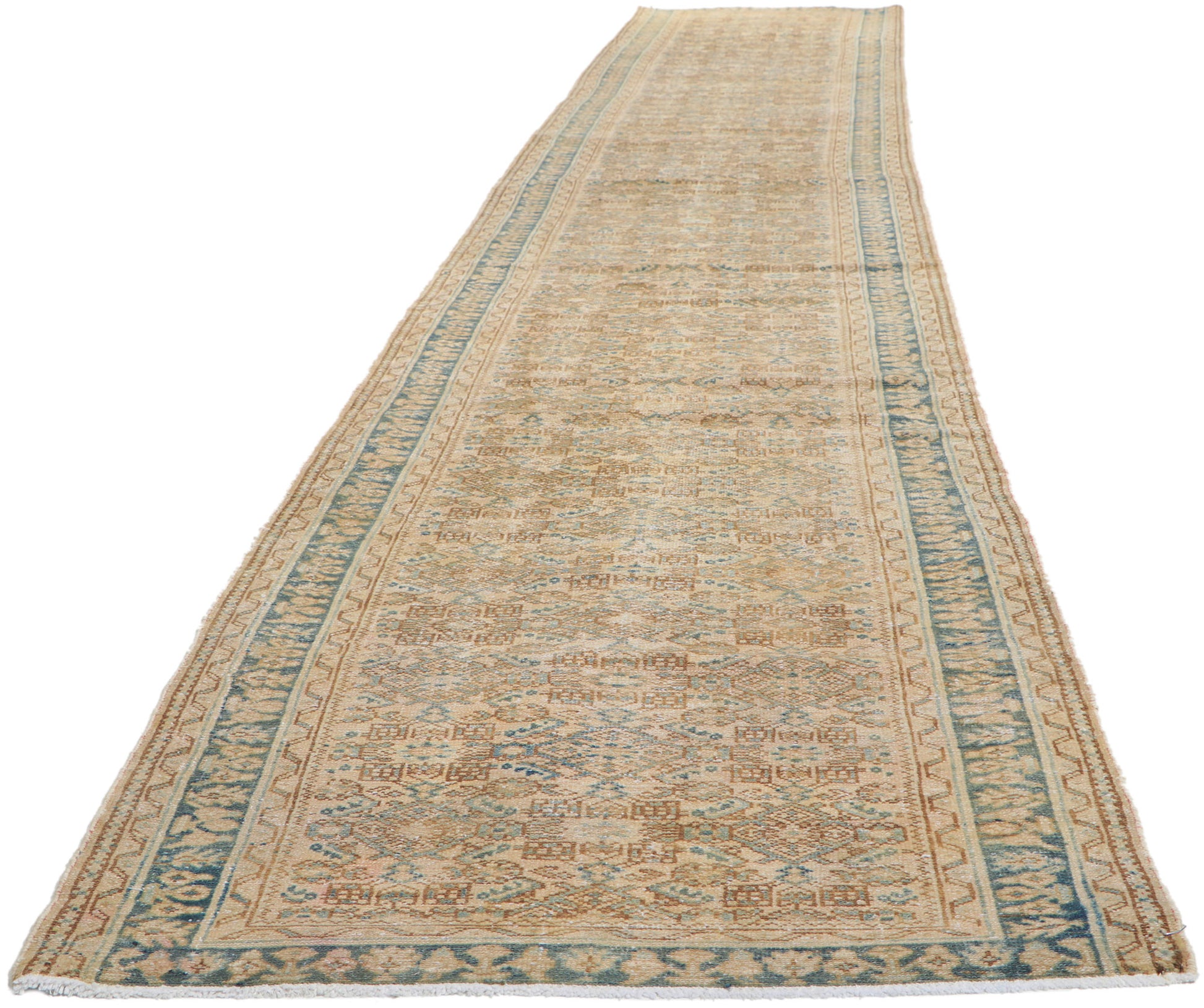 3 x 20 Antique Persian Malayer Runner 61154