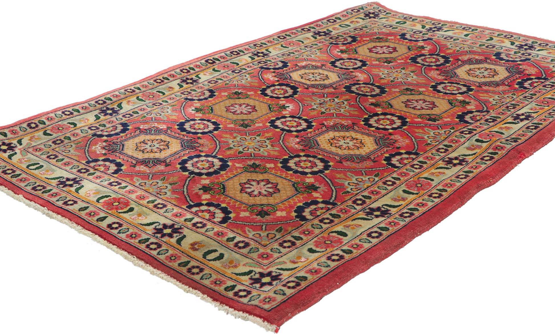 3 x 4 Vintage Persian Bijar Rug 61041