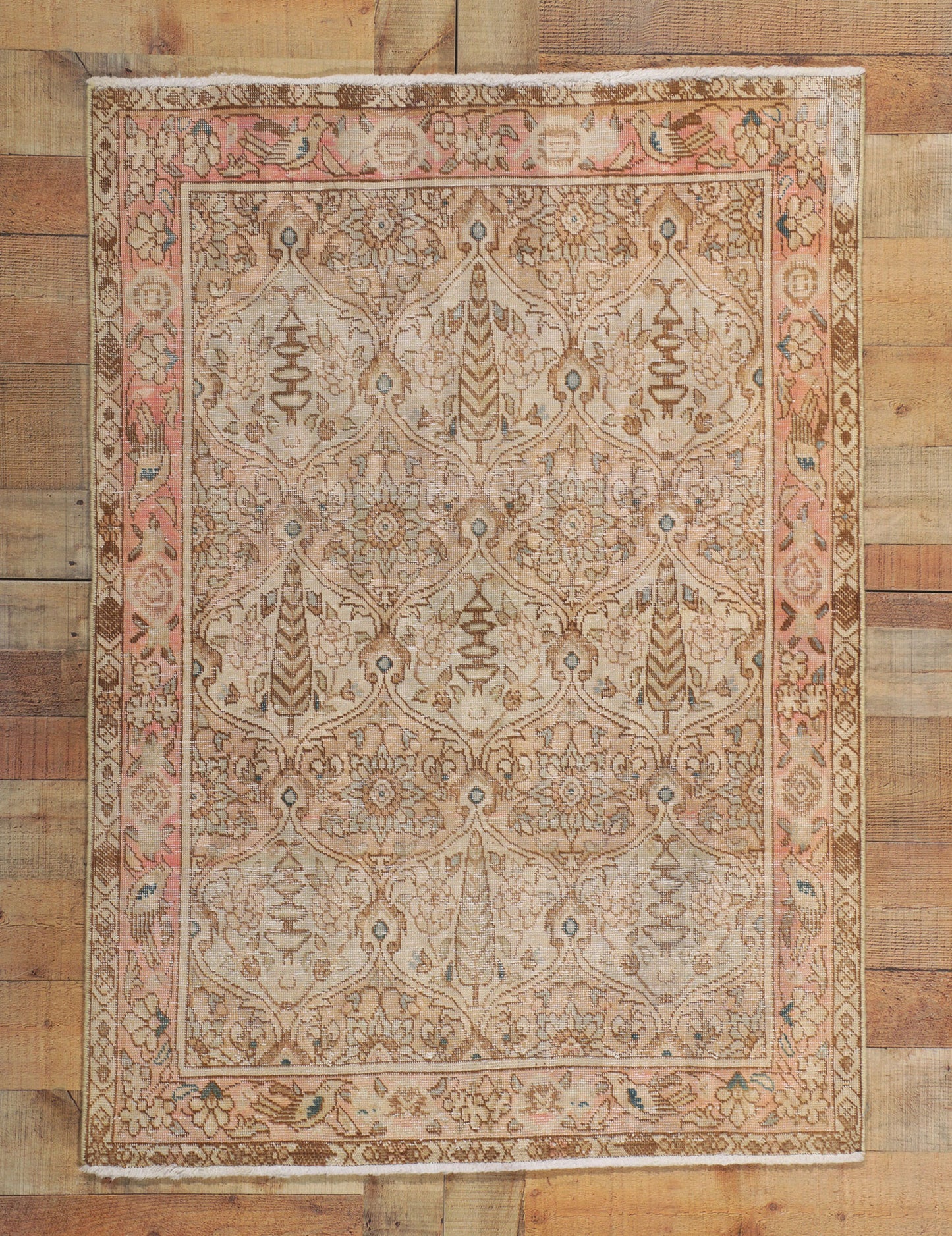 3 x 5 Antique Persian Bakhtiari Rug 61114