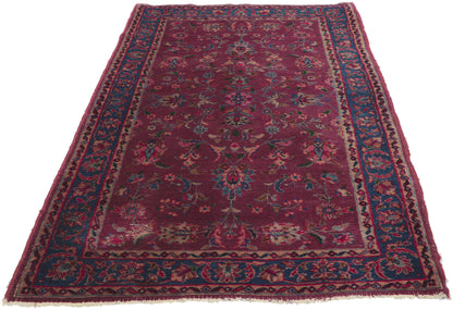 3 x 5 Antique Persian Yazd Rug 78306