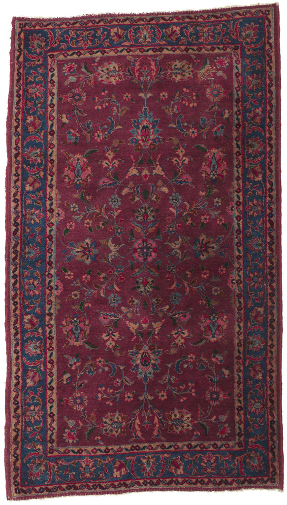3 x 5 Antique Persian Yazd Rug 78306