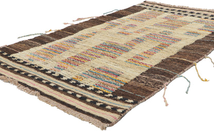 3 x 5 Small Modern Moroccan Rug 80709