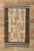 3 x 5 Small Earth-Tone Moroccan Rug 80714