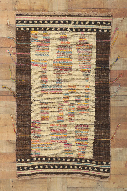 3 x 5 Small Earth-Tone Moroccan Rug 80714