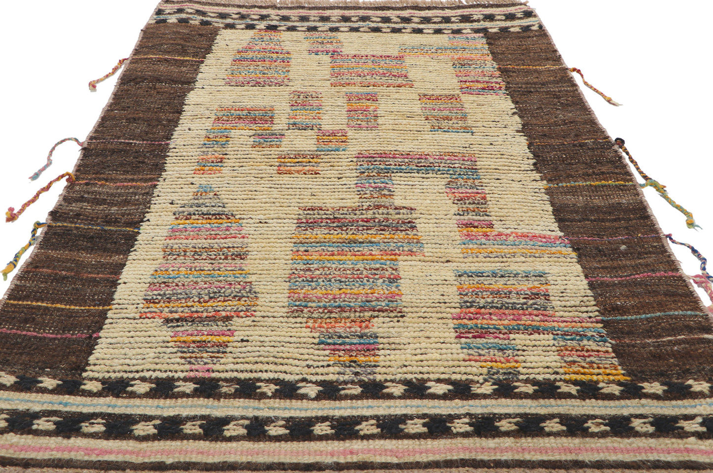 3 x 5 Small Earth-Tone Moroccan Rug 80714