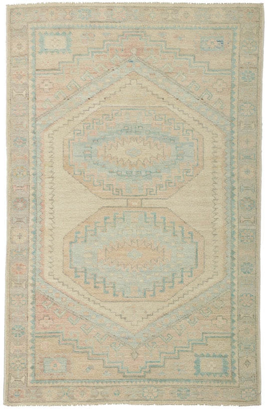 3 x 5 Colorful Oushak Rug 80848