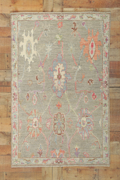3 x 5 Colorful Oushak Rug 80851