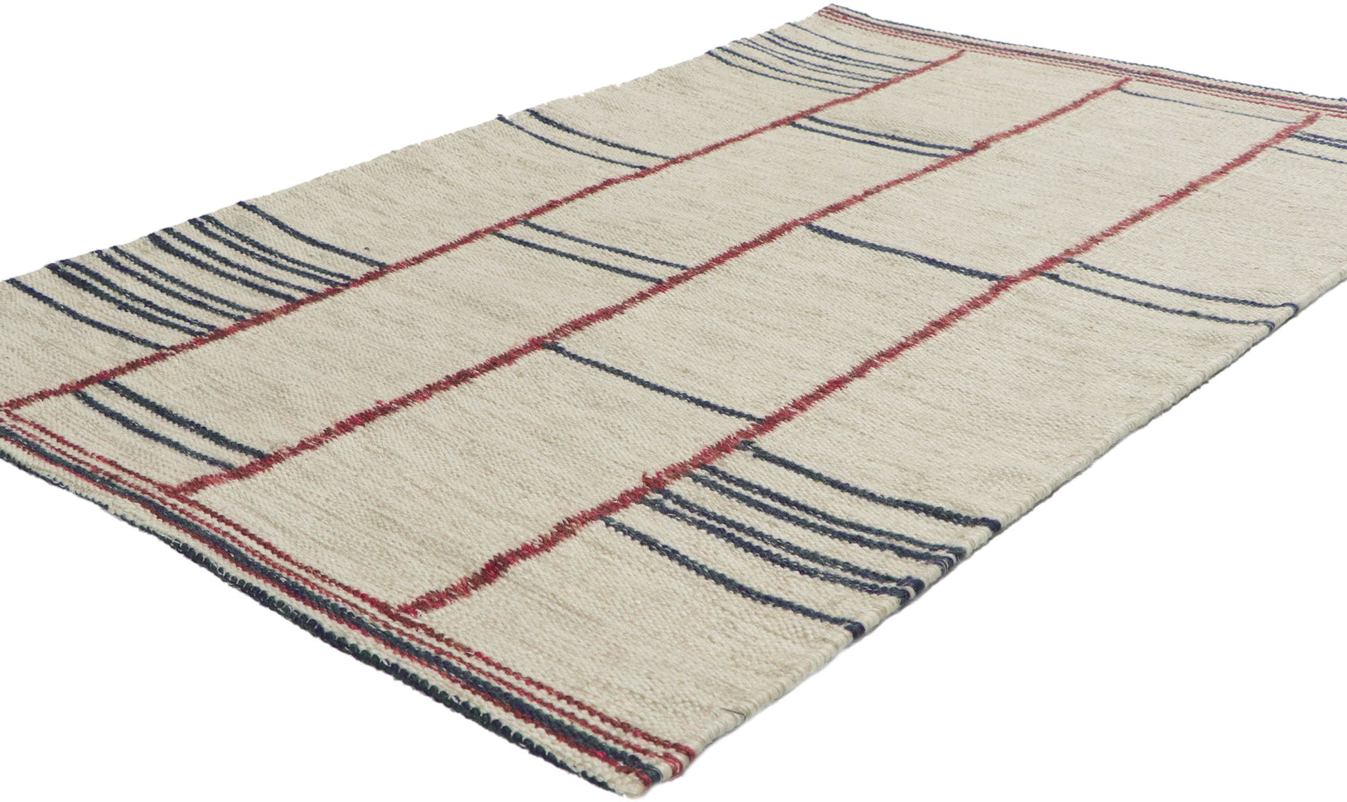 3 x 5 Scandinavian Modern Swedish Inspired Kilim Rug 30805