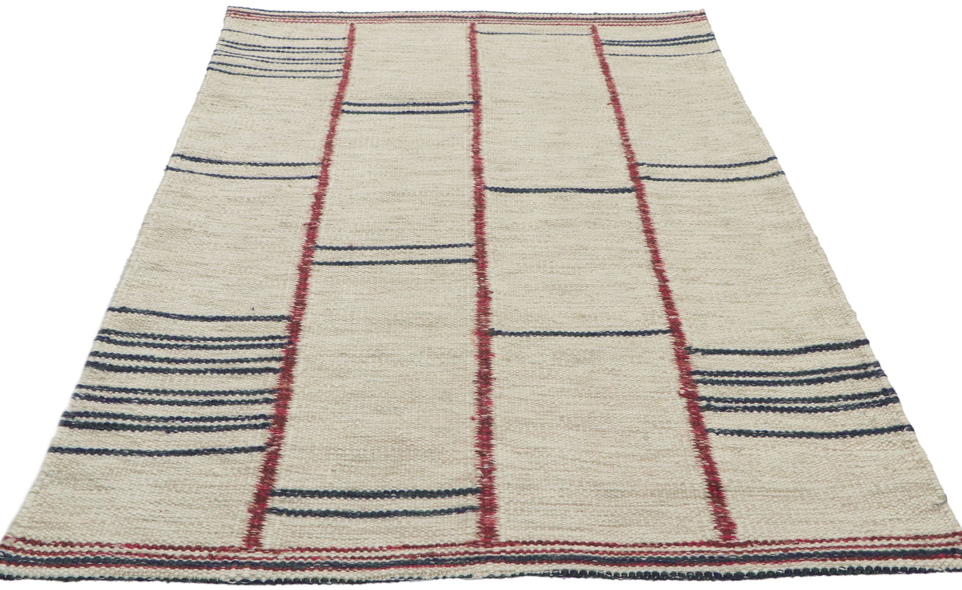 3 x 5 Scandinavian Modern Swedish Inspired Kilim Rug 30805