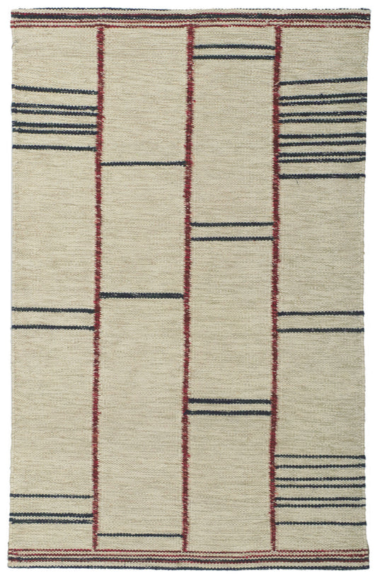 3 x 5 Scandinavian Modern Swedish Inspired Kilim Rug 30805