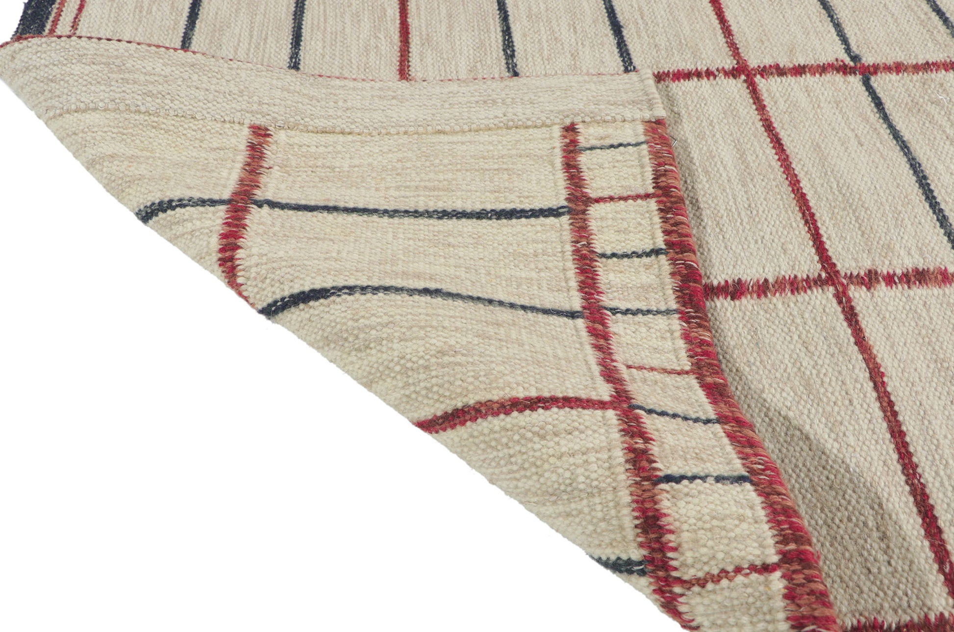 3 x 5 Scandinavian Modern Swedish Inspired Kilim Rug 30807