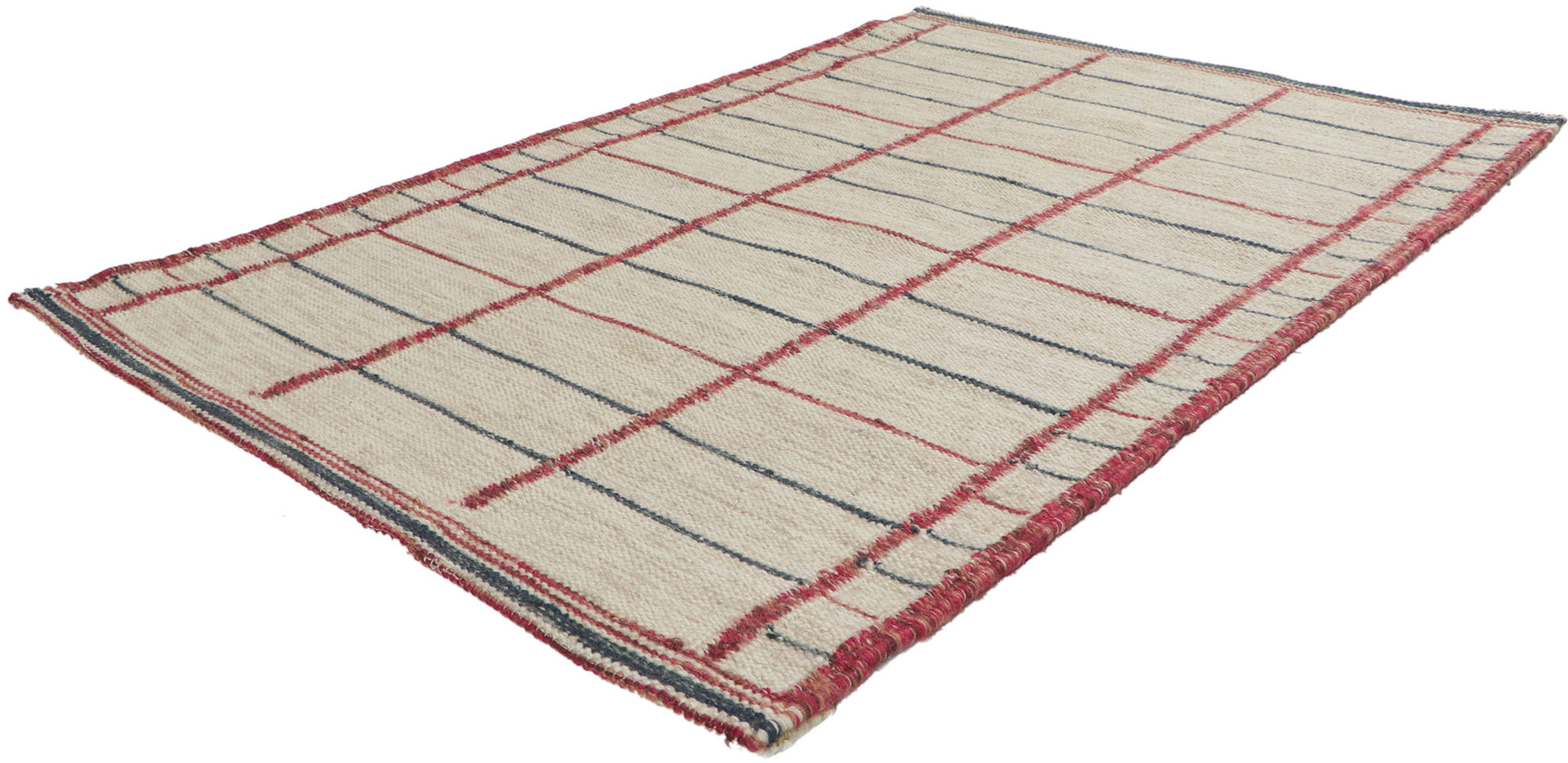 3 x 5 Scandinavian Modern Swedish Inspired Kilim Rug 30808