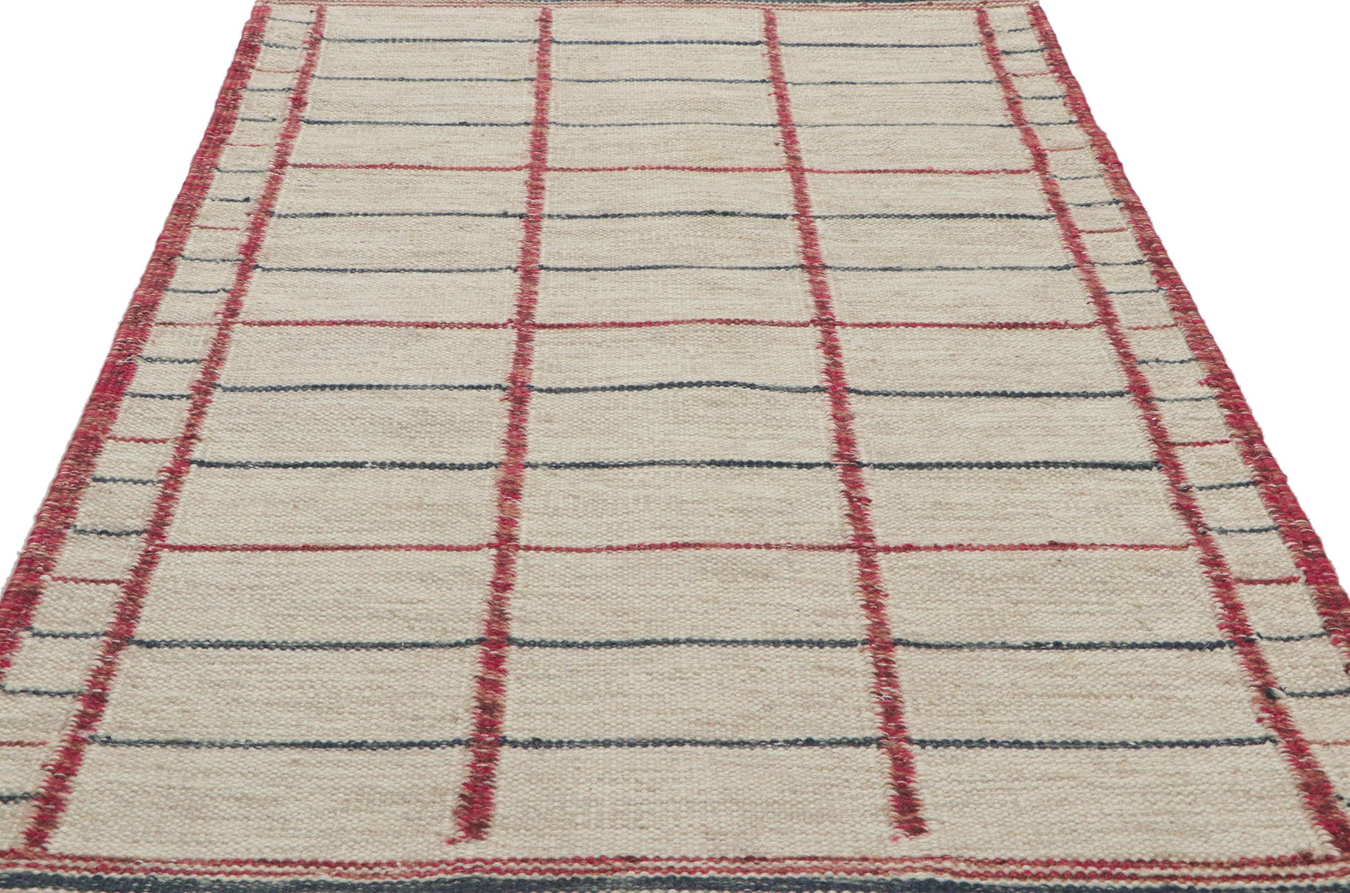 3 x 5 Scandinavian Modern Swedish Inspired Kilim Rug 30808