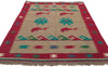 3 x 5 Vintage Shiraz Kilim Rug 61043