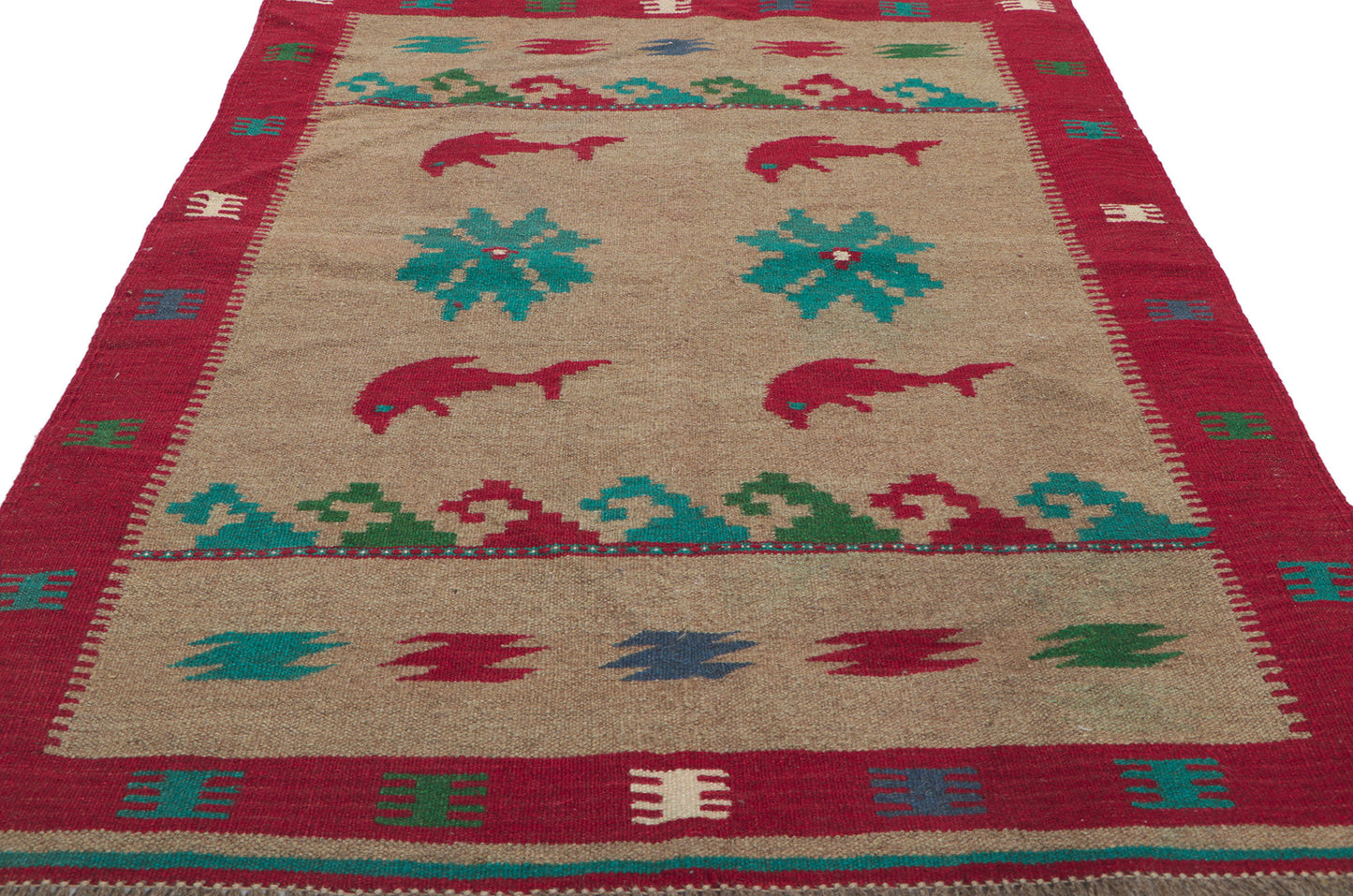 3 x 5 Vintage Shiraz Kilim Rug 61043