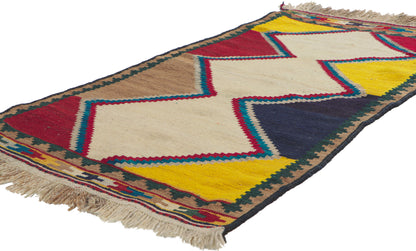 3 x 5 Vintage Persian Shiraz Kilim Rug 61066
