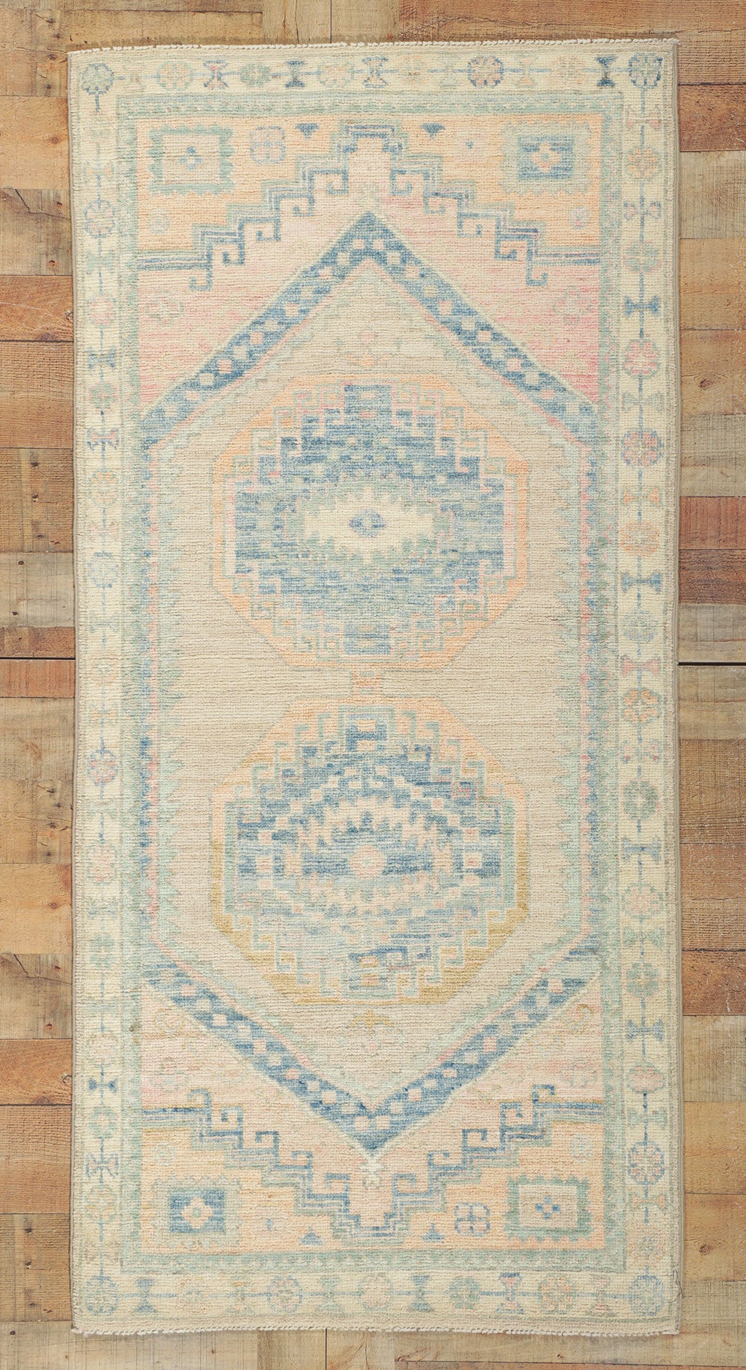3 x 6 Colorful Oushak Rug 80852
