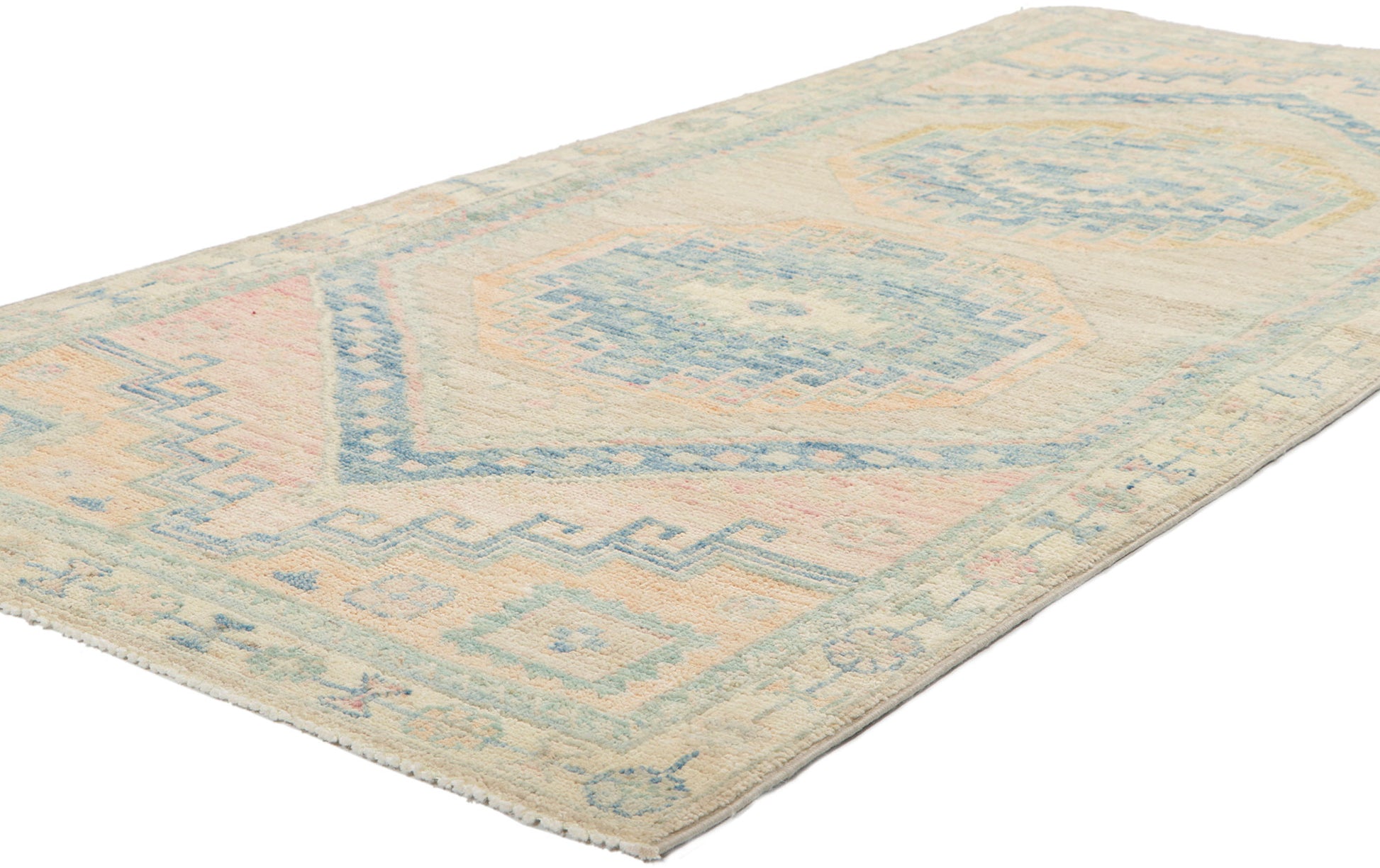 3 x 6 Colorful Oushak Rug 80852
