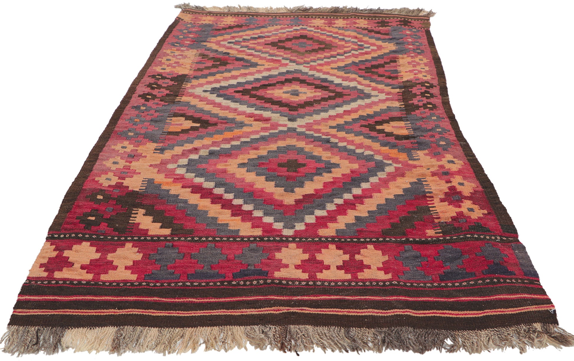 3 x 6 Vintage Afghan Kilim Rug 77761