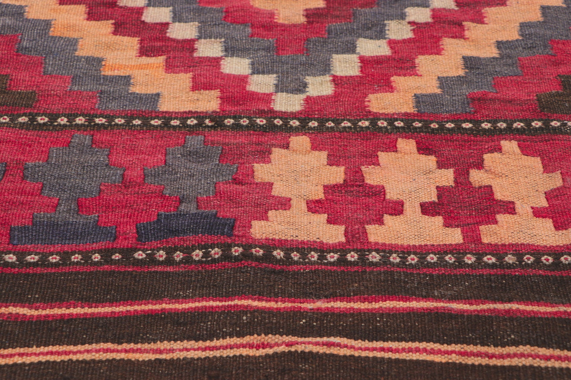 3 x 6 Vintage Afghan Kilim Rug 77761