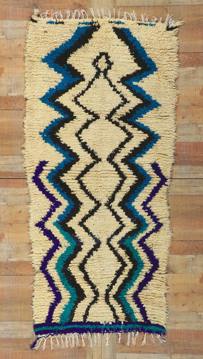 3 x 7 Vintage Moroccan Boucherouite Runner 21651