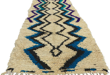 3 x 7 Vintage Moroccan Boucherouite Runner 21651