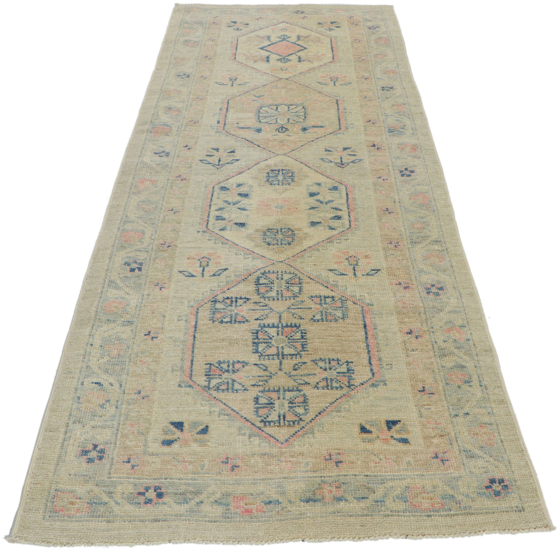 3 x 8 Modern Oushak Runner 80826