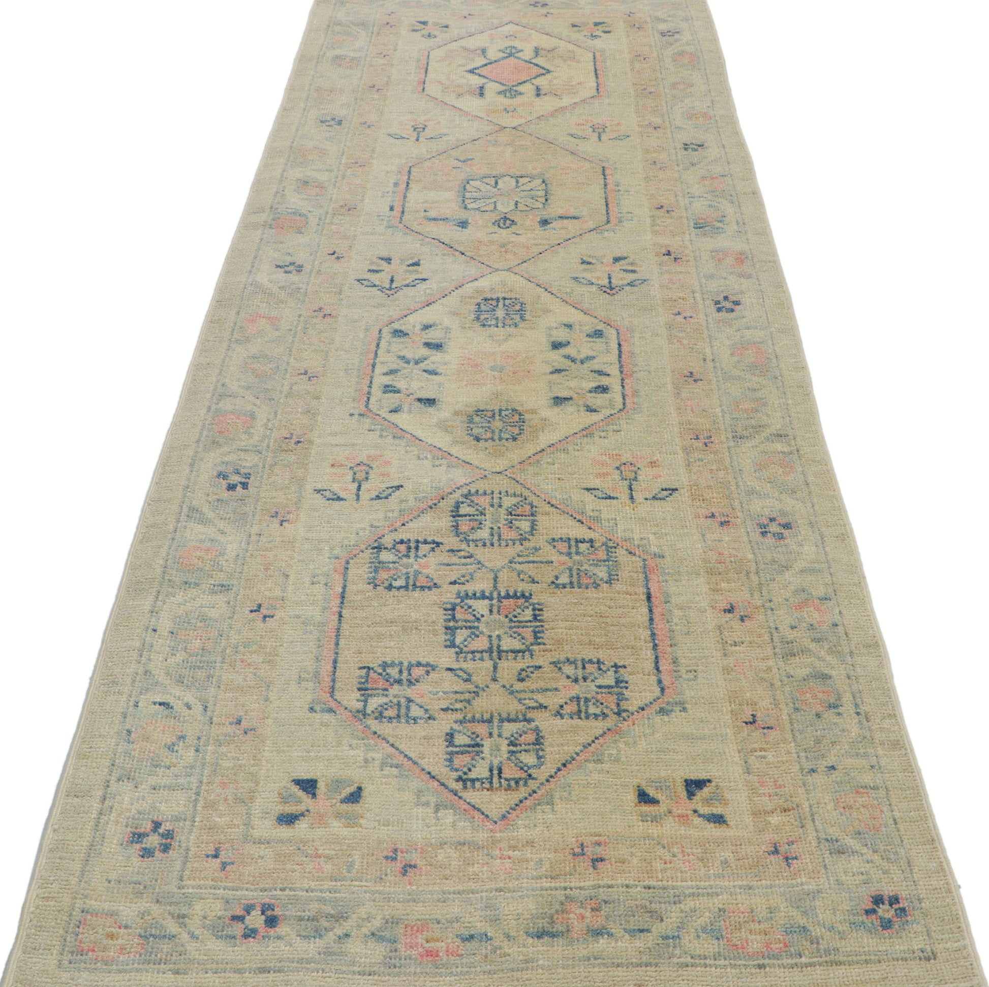 3 x 8 Modern Oushak Runner 80826
