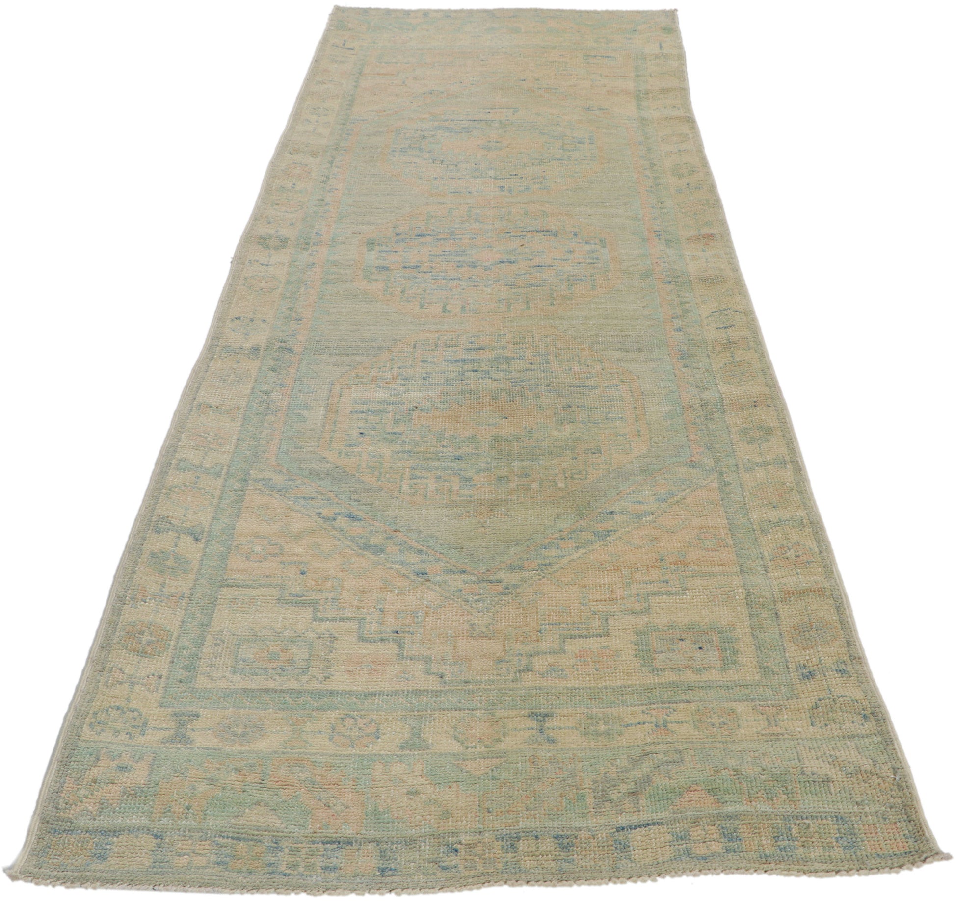 3 x 8 Vintage-Inspired Oushak Runner 80828