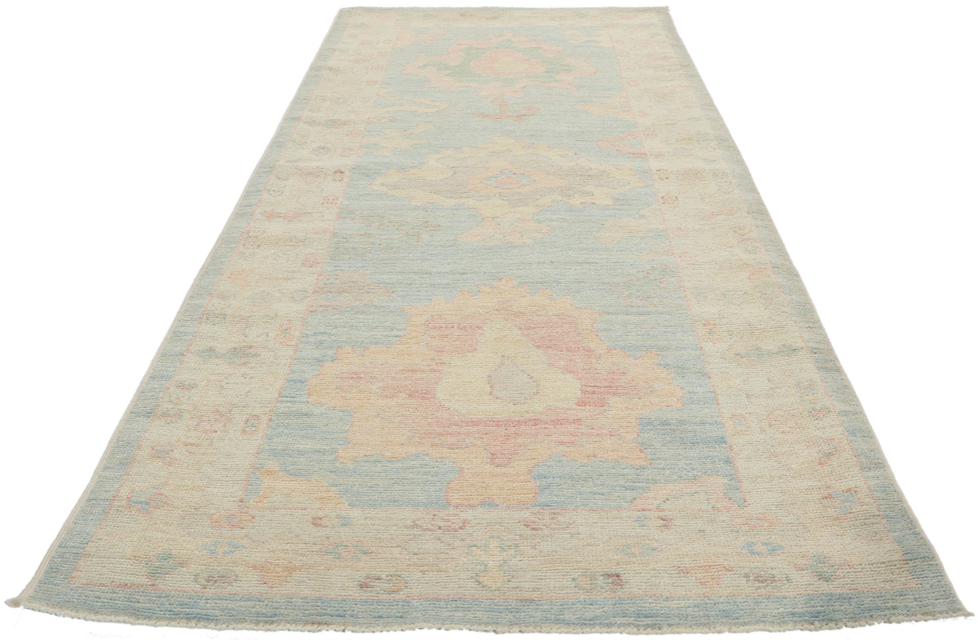 3 x 8 Colorful Oushak Runner 80853