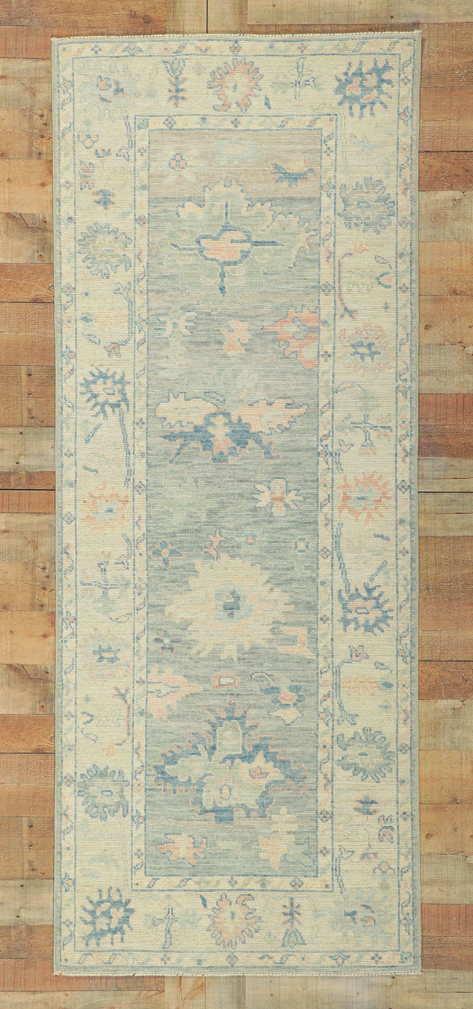 3 x 8 Colorful Oushak Runner 80854