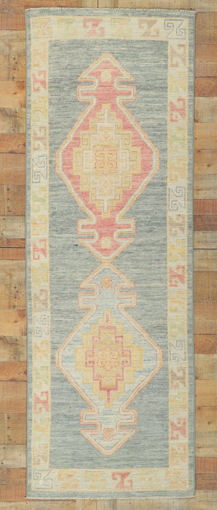 3 x 8 Vintage-Inspired Oushak Runner 80855