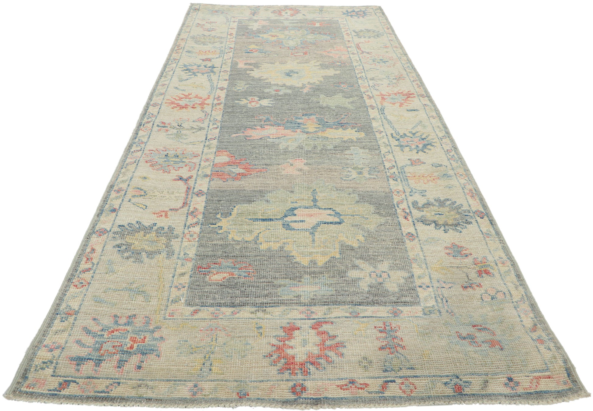 3 x 8 Colorful Oushak Runner 80857