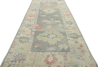 3 x 8 Colorful Oushak Runner 80857