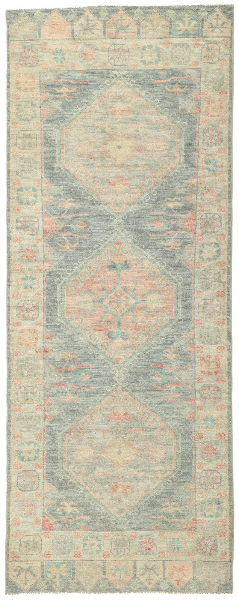 3 x 8 Vintage-Inspired Oushak Runner 80873