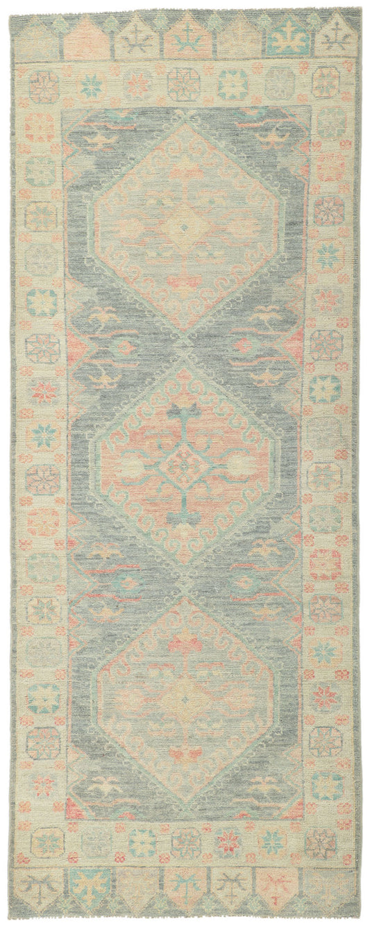 3 x 8 Vintage-Inspired Oushak Runner 80873