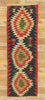 3 x 8 Vintage Persian Shiraz Kilim Rug 77601