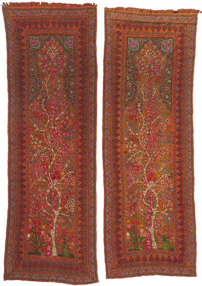 3 x 9 Antique Kerman Embroidery Pateh 78435