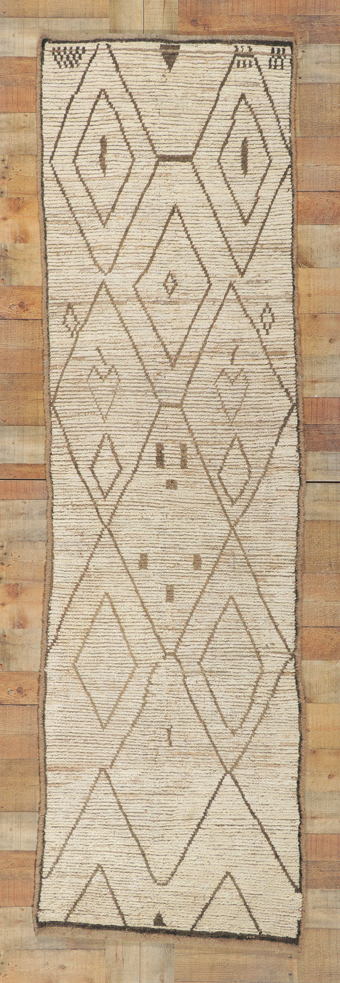 3 x 9 Earth-Tone Moroccan Runner 80757