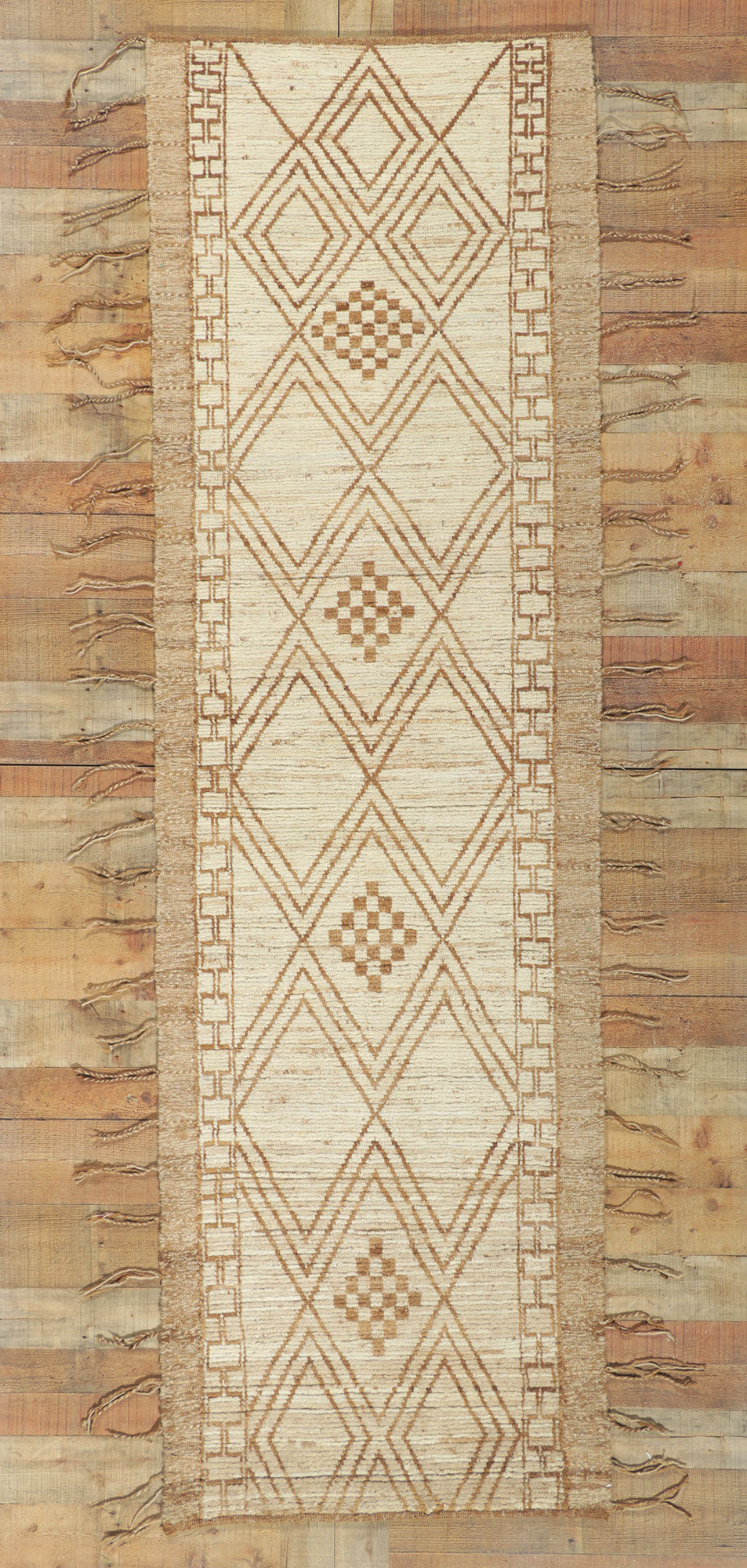 3 x 9 Earth-Tone Moroccan Runner 80761
