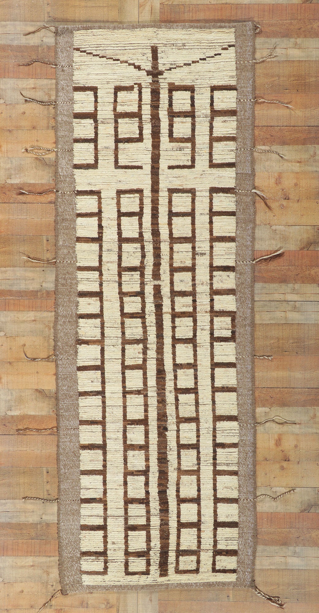 3 x 9 Earth-Tone Moroccan Runner 80766