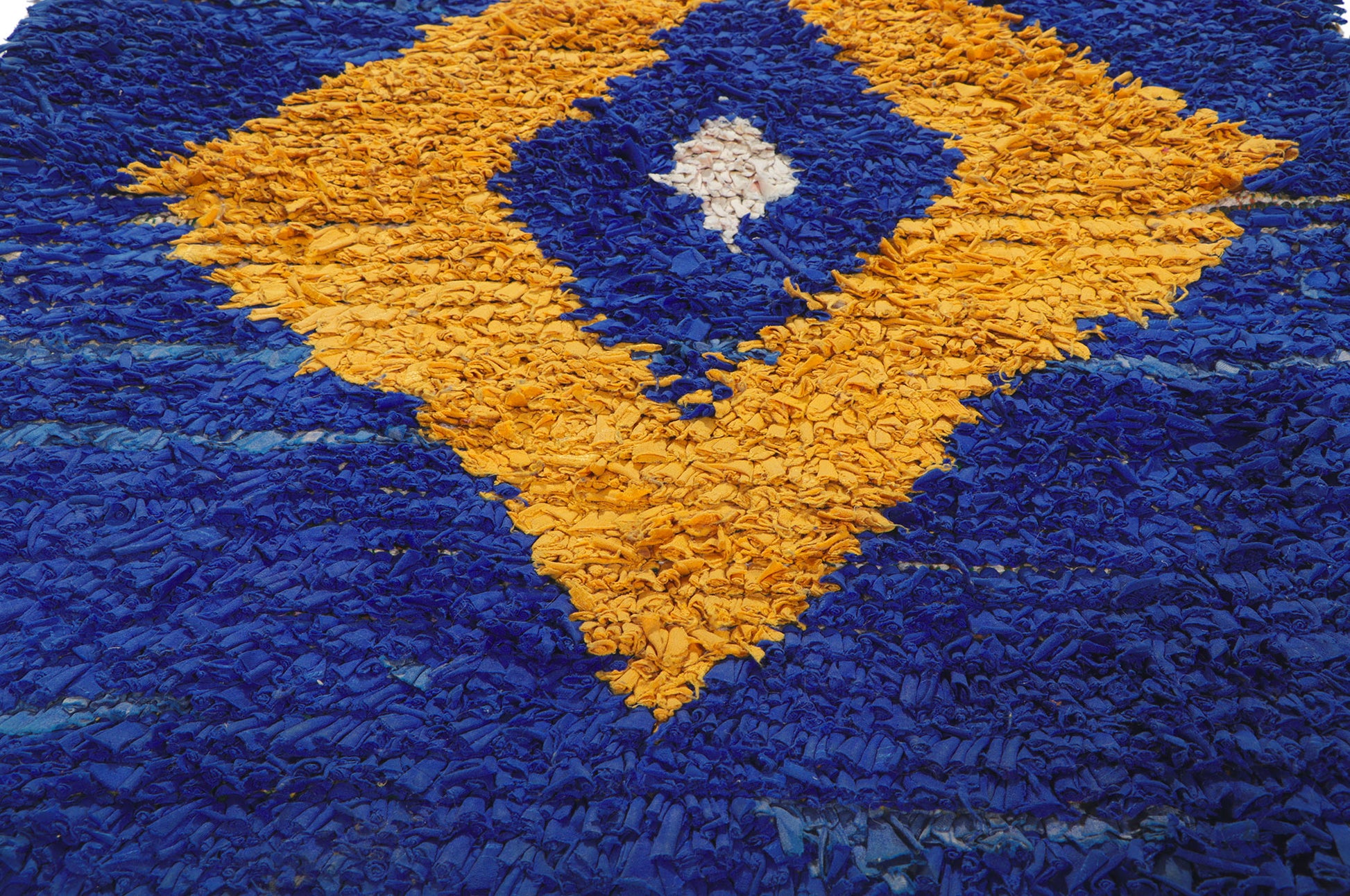 3 x 9 Vintage Moroccan Rag Rug 78392