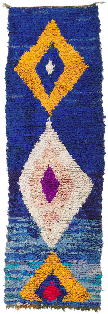 3 x 9 Vintage Moroccan Rag Rug 78392