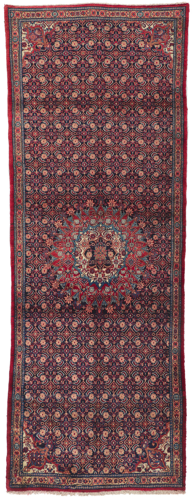 3 x 9 Vintage Persian Mashhad Runner 61150
