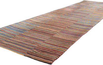 3 x 10 Colorful Striped Tibetan Runner 78531