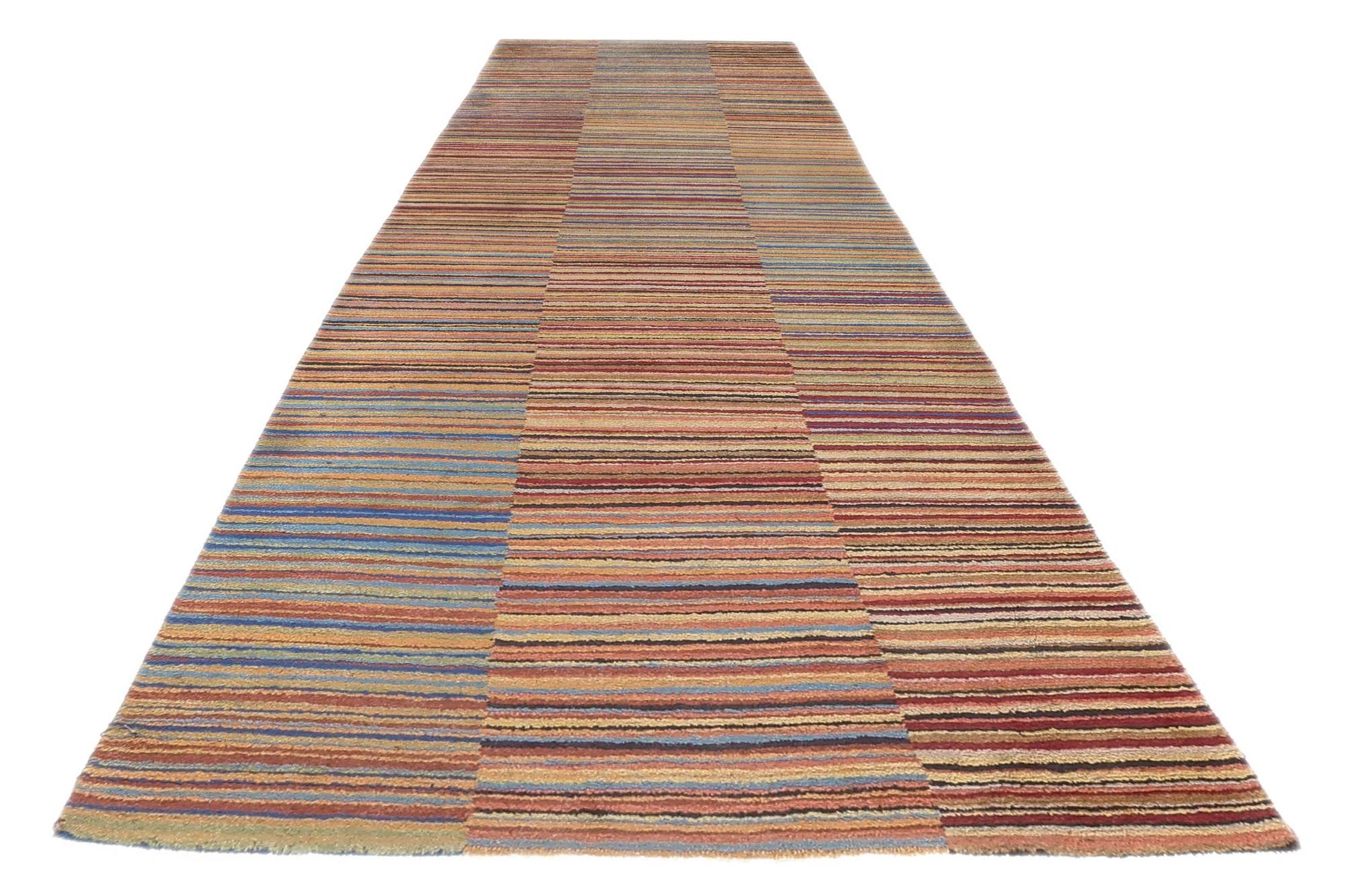 3 x 10 Colorful Striped Tibetan Runner 78531