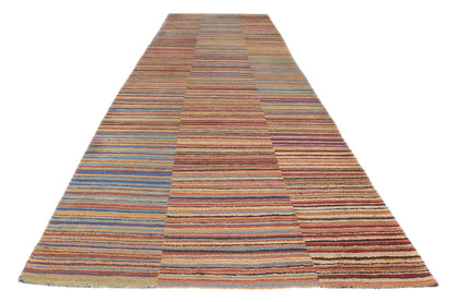 3 x 10 Colorful Striped Tibetan Runner 78531