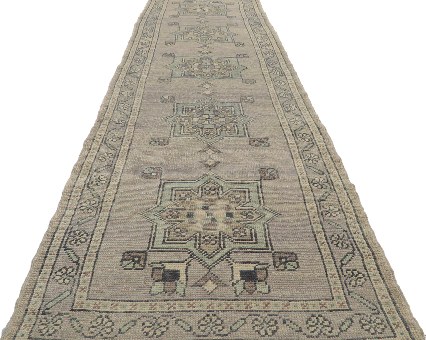 3 x 11 Turkish Oushak Runner 53794