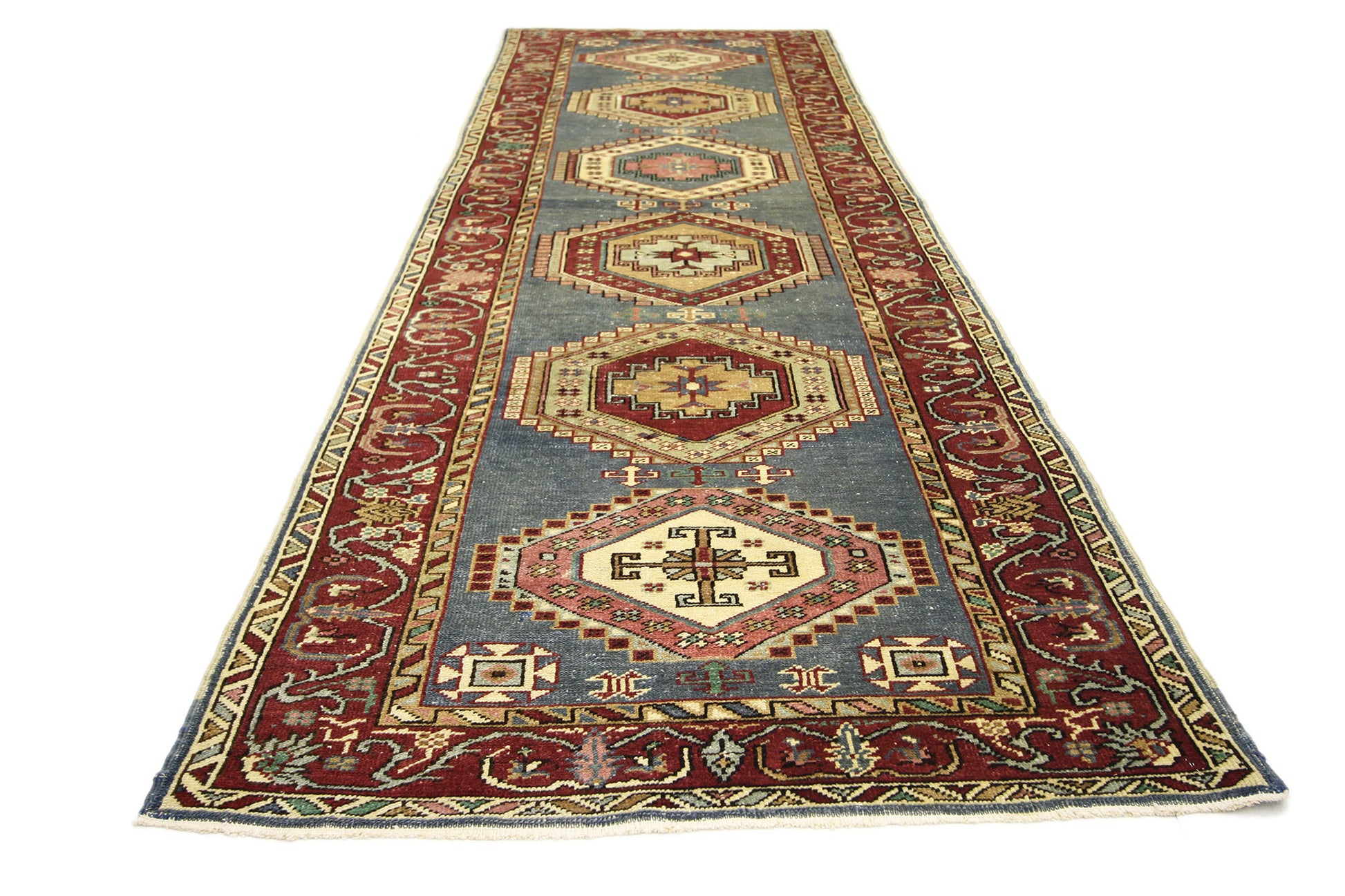 3 x 11 Vintage Turkish Oushak Rug 73665